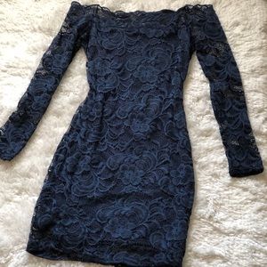 Navy Blue🔹 Lace Dress